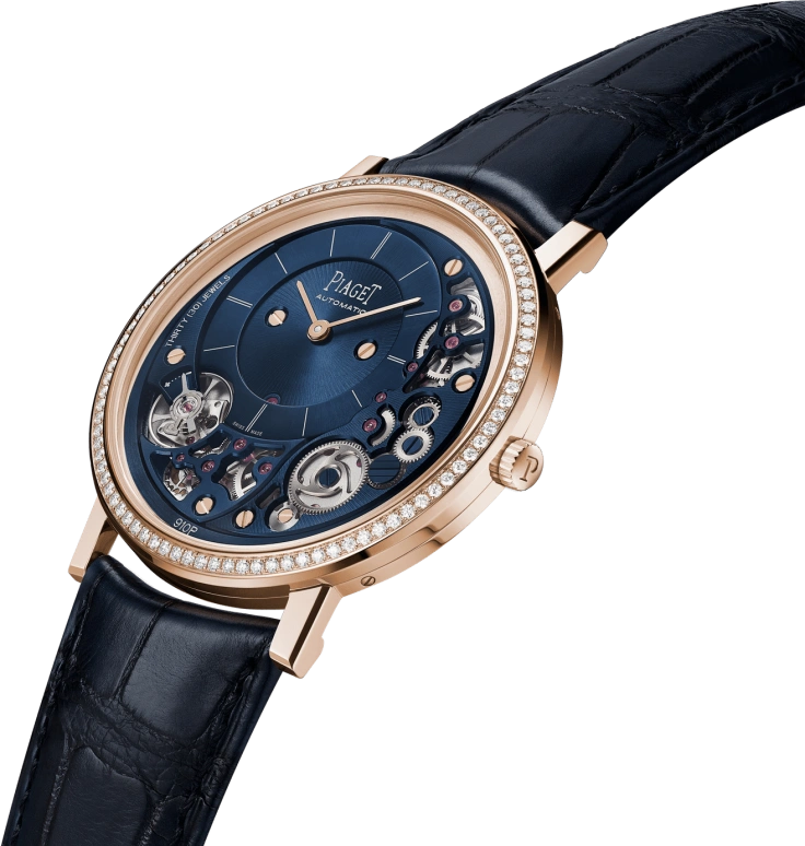 Piaget,Altiplano 41mm,41mm,Rose Gold,Blue,Automatic,In-house Caliber,Sapphire,Crystal Glass,G0A47124