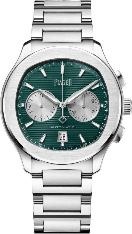 Piaget,Polo 42.40mm,42.40mm,Stainless Steel,Green,Automatic,Chronograph,Day,G0A49024