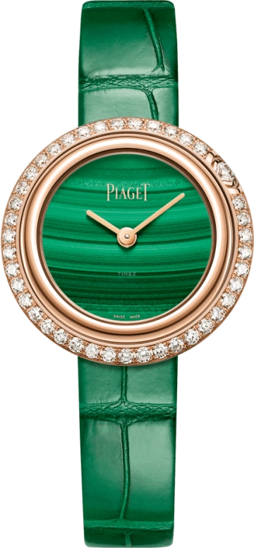 Piaget,Possession 29mm,29mm,Rose Gold,Green,Quartz,In-house Caliber,Sapphire,Crystal Glass,G0A44187