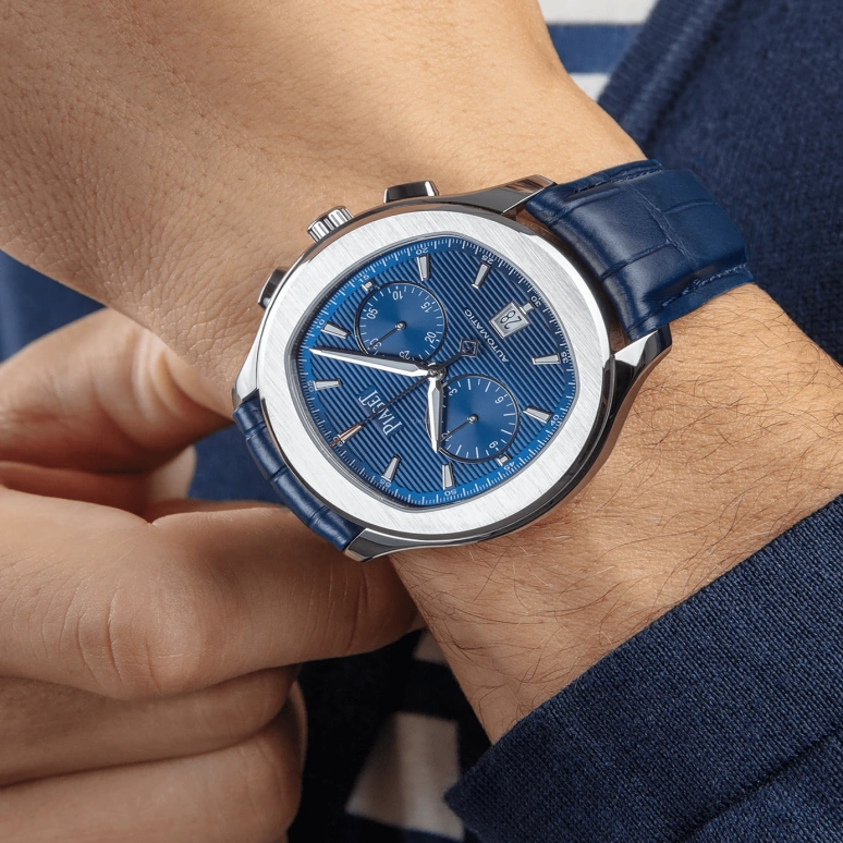 Piaget,Polo 42mm,42mm,Stainless Steel,Blue,Automatic,48hours,In-house Caliber,G0A43002