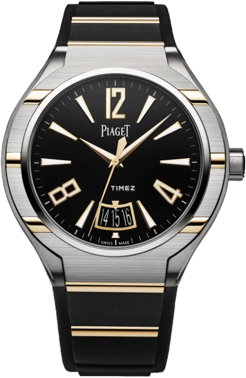 Piaget,Polo 45mm,45mm,Rose Gold,Titanium Gold,Rose Gold,Luminous,Black,Automatic,85hours,In-house Caliber,G0A37011