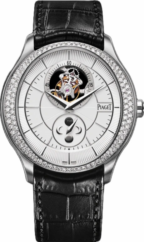 Piaget,Gouverneur 43mm,43mm,White Gold,Silver,Handwound,Moonphase,Tourbillon Escapement,G0A37115