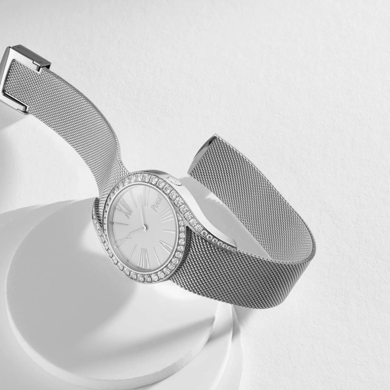 Piaget,Limelight 32mm,32mm,White Gold,Silver White,In-house Caliber,Sapphire,Crystal Glass,Setting,Diamonds,G0A45212
