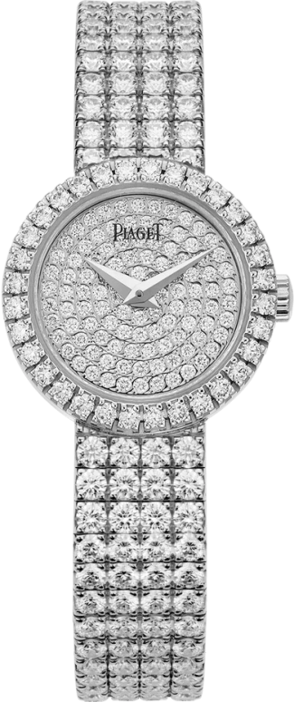 Piaget,High Jewellery 19mm,19mm,White Gold,In-house Caliber,Sapphire,Crystal Glass,Setting,Diamonds,G0A39047