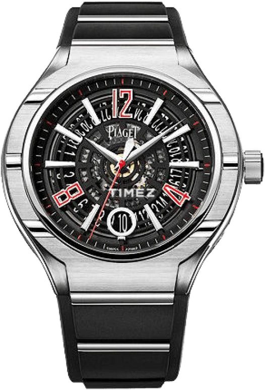 Piaget,Polo 45mm,45mm,Titanium Gold,Luminous,Black,Red,Automatic,85hours,In-house Caliber,G0A35010