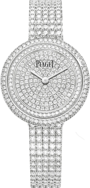 Piaget,Possession 29mm,29mm,White Gold,In-house Caliber,Sapphire,Crystal Glass,Setting,Diamonds,G0A44083
