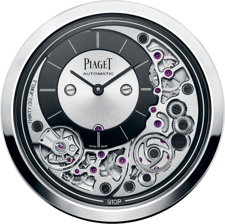 Piaget,Altiplano 41mm,41mm,White Gold,Silver,Black,Skeleton,Automatic,In-house Caliber,Sapphire,Crystal Glass,G0A43121