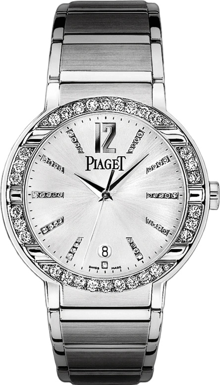 Piaget,Polo 38mm,38mm,White Gold,Silver White,Sapphire,Crystal Glass,Setting,Diamonds,G0A26023