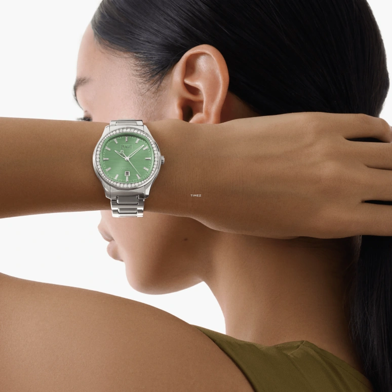 Piaget,Polo 36mm,36mm,Stainless Steel,Green,Automatic,Day,40hours,G0A50022