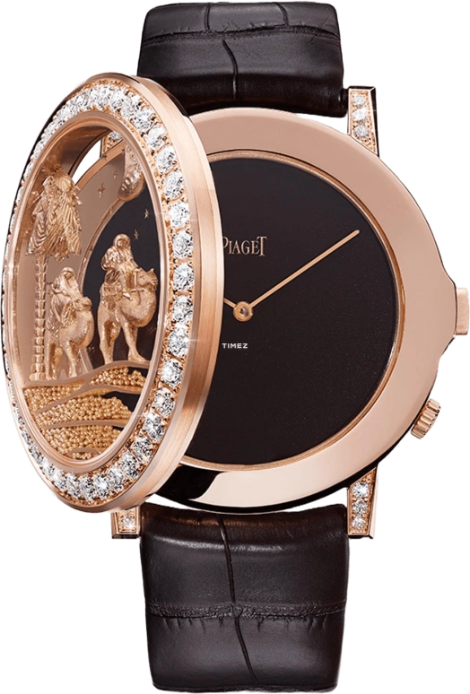 Piaget,Altiplano 43mm,43mm,Pink Gold,Black,Handwound,60hours,In-house Caliber,G0A40609