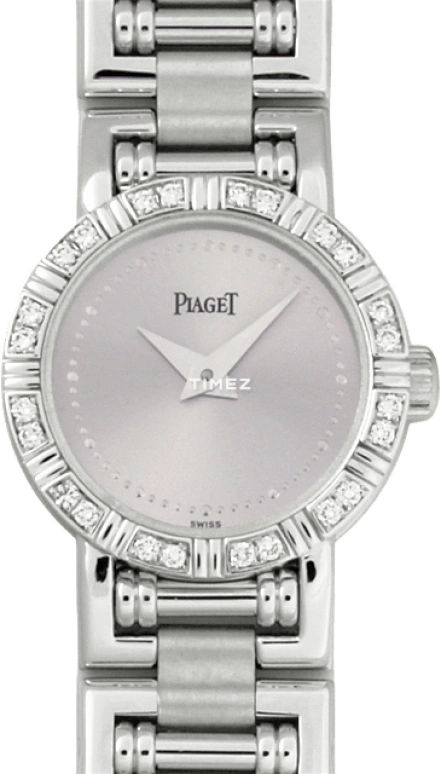 Piaget,Jewellery 19mm,19mm,White Gold,White,Quartz,Sapphire,Crystal Glass,Round,G0A20006