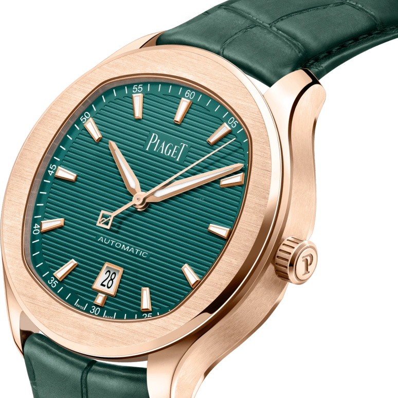 Piaget,Polo 42mm,42mm,Rose Gold,Luminous,Green,Automatic,48hours,In-house Caliber,G0A47010