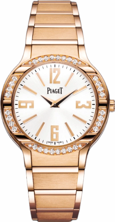 Piaget,Polo 32mm,32mm,Pink Gold,Silver,Quartz,In-house Caliber,Sapphire,G0A36031