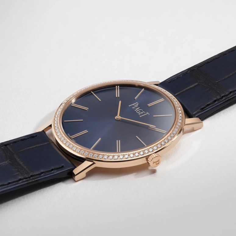 Piaget,Altiplano 38mm,38mm,Rose Gold,Blue,Handwound,36hours,In-house Caliber,G0A45051