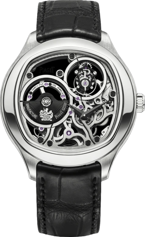 Piaget,Emperador 46.50mm,46.50mm,White Gold,Skeleton,Automatic,Tourbillon,44hours,G0A40041