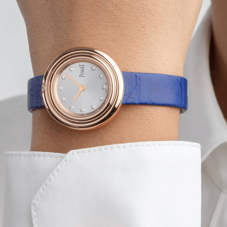 Piaget,Possession 29mm,29mm,Rose Gold,Silver White,Quartz,In-house Caliber,Sapphire,Crystal Glass,G0A44081