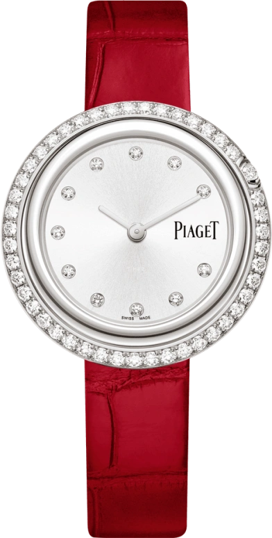 Piaget,Possession 34mm,34mm,White Gold,Silver White,Quartz,In-house Caliber,Sapphire,Crystal Glass,G0A44294