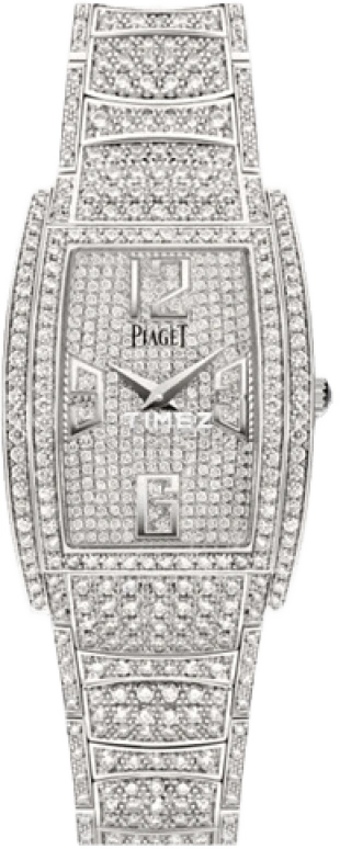 Piaget,Limelight 22x30mm,22x30mm,White Gold,Silver White,In-house Caliber,Sapphire,Crystal Glass,G0A38095