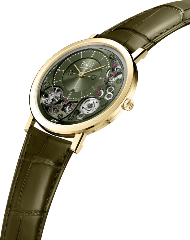 Piaget,Altiplano 41mm,41mm,Yellow Gold,Dark Green,Automatic,In-house Caliber,Sapphire,G0A50126