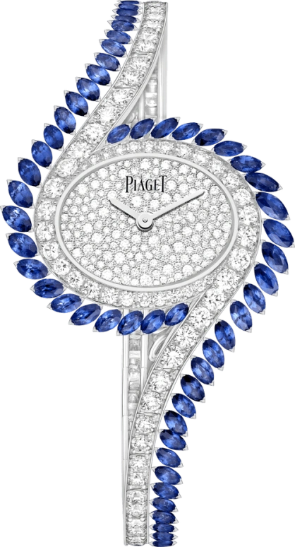 Piaget,Limelight 36.80x28.60mm,36.80x28.60mm,Sapphire,White Gold,Silver,Quartz,In-house Caliber,Sapphire,Crystal Glass,G0A45171