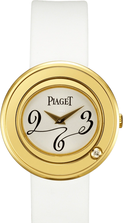 Piaget,Possession 39mm,39mm,Yellow Gold,White,Sapphire,Crystal Glass,Closed,G0A30109