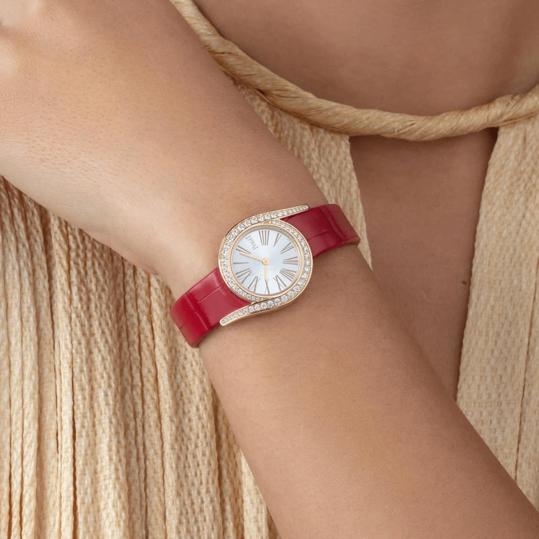 Piaget,Limelight 26mm,26mm,Rose Gold,Silver,Quartz,In-house Caliber,Sapphire,Crystal Glass,G0A43151