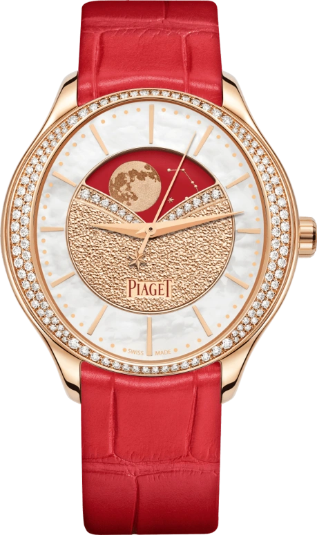 Piaget,Jewellery 36mm,36mm,Rose Gold,Rose,White,Automatic,Moonphase,In-house Caliber,G0A45124
