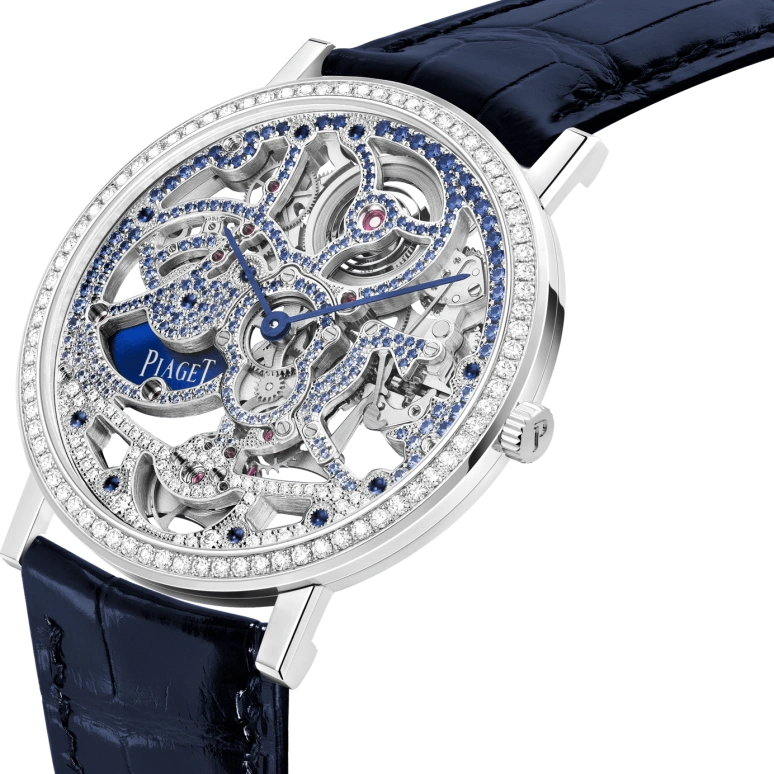 Piaget,Altiplano 38mm,38mm,White Gold,Skeleton,Automatic,In-house Caliber,Sapphire,Crystal Glass,G0A47127