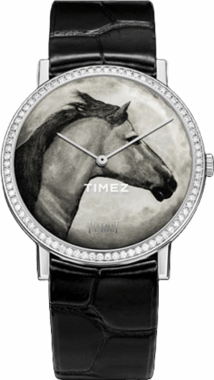 Piaget,Altiplano 38mm,38mm,White Gold,Grey,Handwound,Sapphire,Crystal Glass,Round,G0A39073