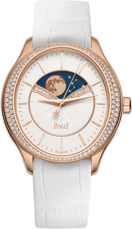 Piaget,Limelight 36mm,36mm,Rose Gold,White,Automatic,Moonphase,In-house Caliber,G0A40123