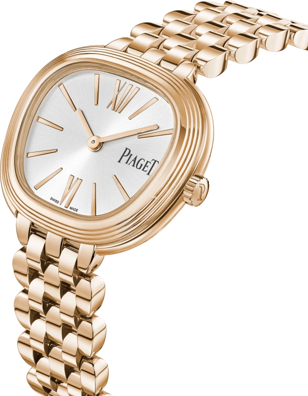 Piaget,Sixtie 29mm,29mm,Rose Gold,Silver,Quartz,In-house Caliber,Sapphire,G0A50302