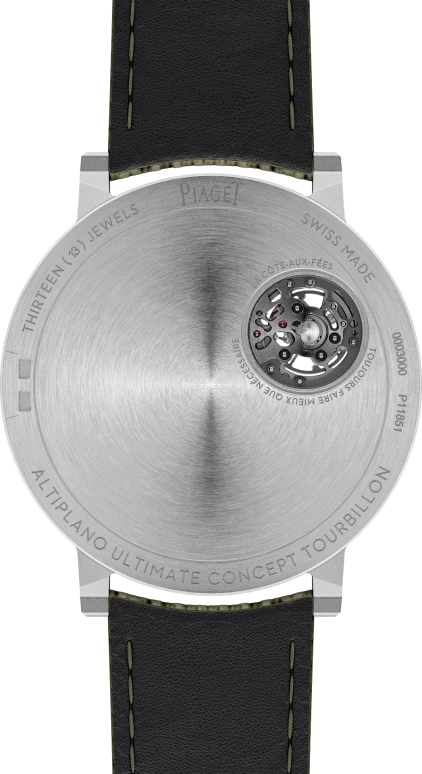 Piaget,Altiplano 41.50mm,41.50mm,Cobalt Alloy,Dual,Silver,Khaki Green,Handwound,Tourbillon,35hours,G0A50530