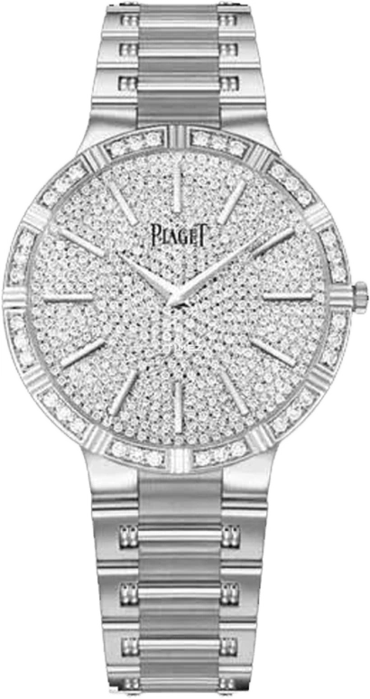 Piaget,Jewellery 28mm,28mm,White Gold,White,Quartz,Sapphire,Crystal Glass,Round,G0A41052