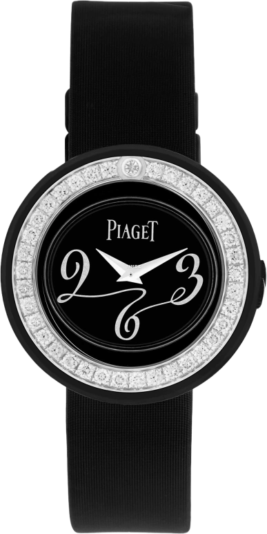 Piaget,Limelight 29mm,29mm,White Gold,Black,Sapphire,Crystal Glass,Setting,Diamonds,G0A32087