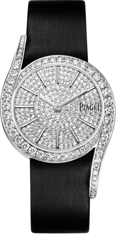 Piaget,Limelight 32mm,32mm,White Gold,Silver,Quartz,In-house Caliber,Sapphire,Crystal Glass,G0A38162