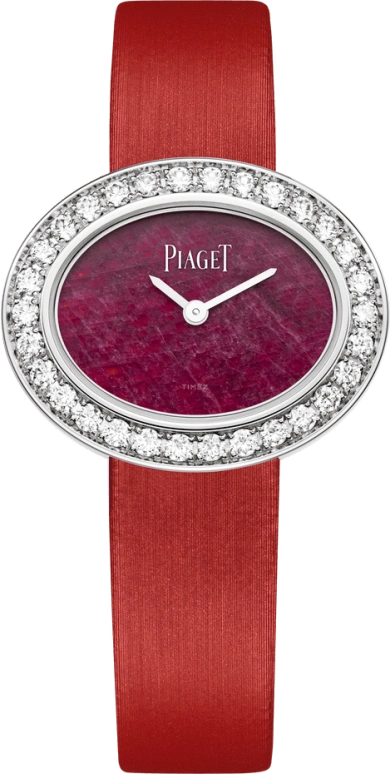 Piaget,Limelight 28x23mm,28x23mm,White Gold,Red,Quartz,In-house Caliber,Sapphire,Crystal Glass,G0A41618