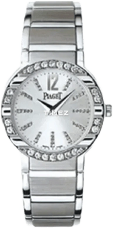 Piaget,Polo 28mm,28mm,White Gold,Silver White,Quartz,Sapphire,Crystal Glass,Round,G0A26031