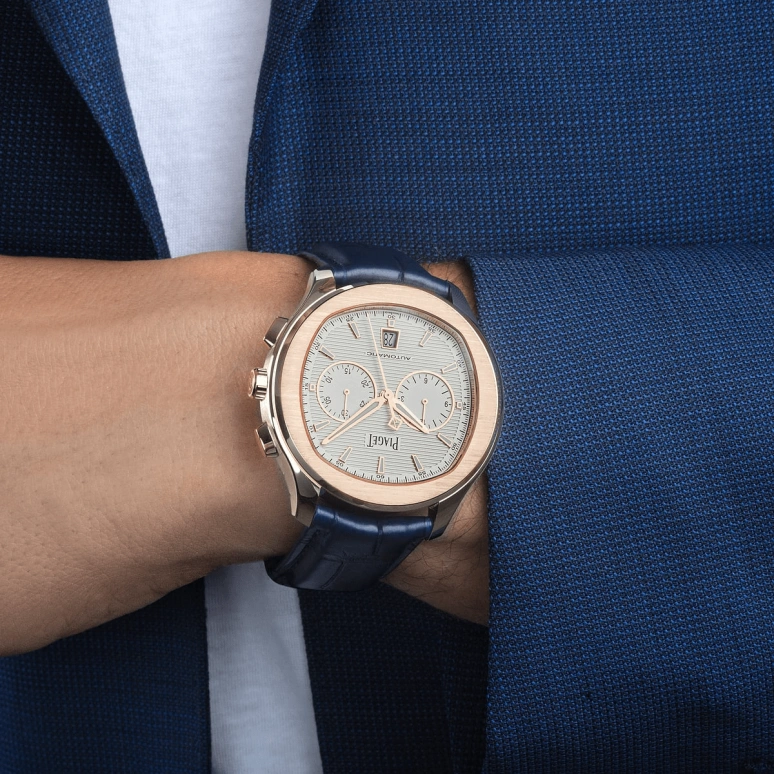 Piaget,Polo 42mm,42mm,Rose Gold,White,Automatic,48hours,In-house Caliber,G0A43011