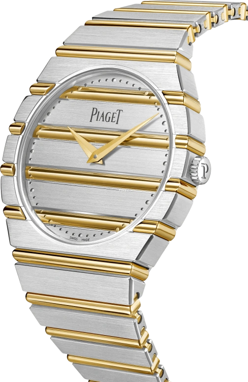 Piaget,Polo 38mm,38mm,Yellow Gold,White Gold,Dual,Silver,Gold,Automatic,In-house Caliber,Sapphire,G0A51150