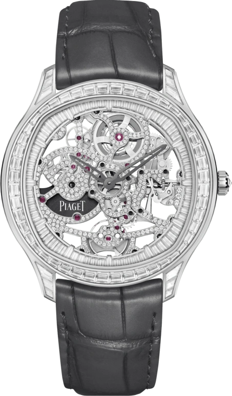 Piaget,Polo 42mm,42mm,White Gold,Skeleton,Automatic,In-house Caliber,Sapphire,Crystal Glass,G0A46007
