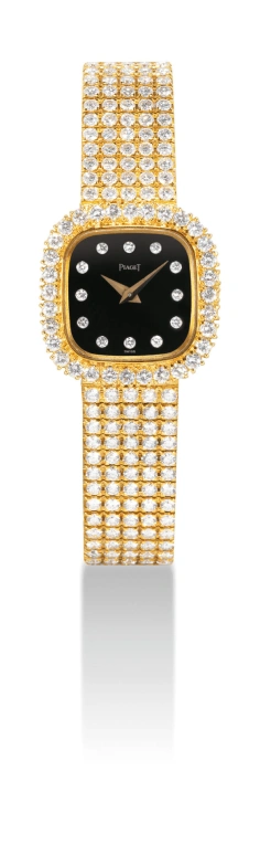 Piaget,Jewellery 22mm,22mm,Yellow Gold,Black,Quartz,Cushion,Gold,8906 C 626
