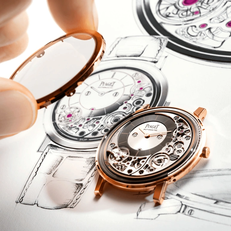 Piaget,Altiplano 41mm,41mm,Rose Gold,Black,Silver,Automatic,In-house Caliber,Sapphire,Crystal Glass,G0A43120