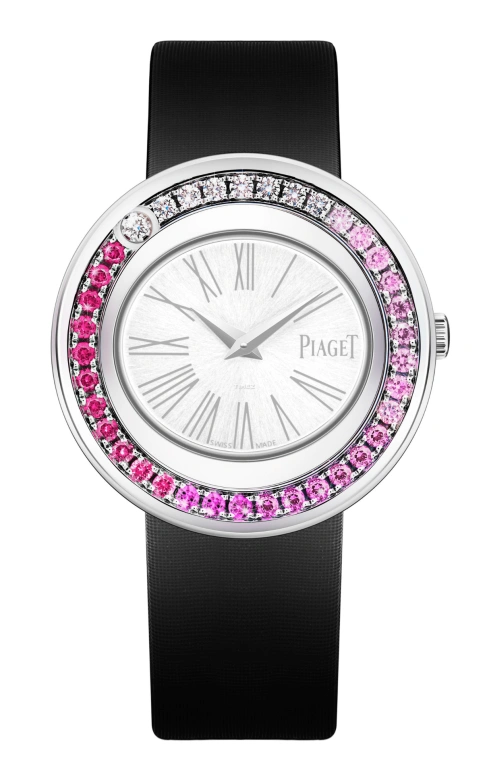 Piaget,Possession 29mm,29mm,Sapphire,White Gold,White,Quartz,In-house Caliber,Sapphire,Crystal Glass,G0A41622