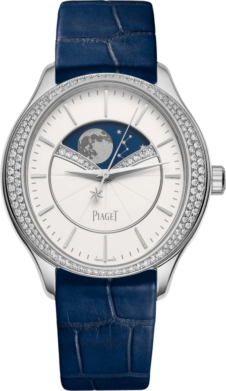 Piaget,Limelight 36mm,36mm,White Gold,White,Automatic,Moonphase,In-house Caliber,G0A40111