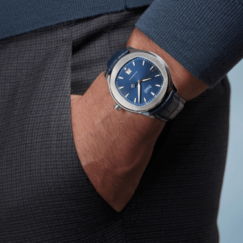 Piaget,Polo 42mm,42mm,Stainless Steel,Luminous,Blue,Automatic,48hours,In-house Caliber,G0A43001