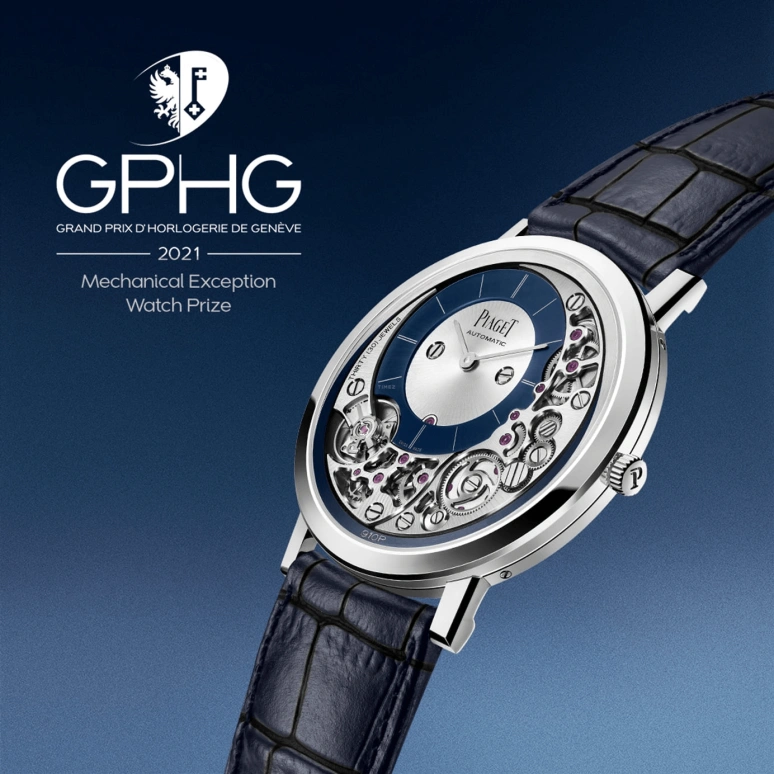 Piaget,Altiplano 41mm,41mm,White Gold,Skeleton,Automatic,In-house Caliber,Sapphire,Crystal Glass,G0A45123