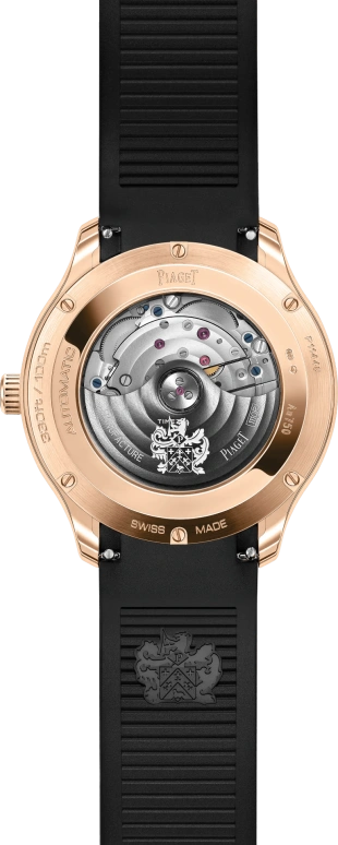 Piaget,Polo 42mm,42mm,Rose Gold,Black,Automatic,Day,48hours,G0A50017