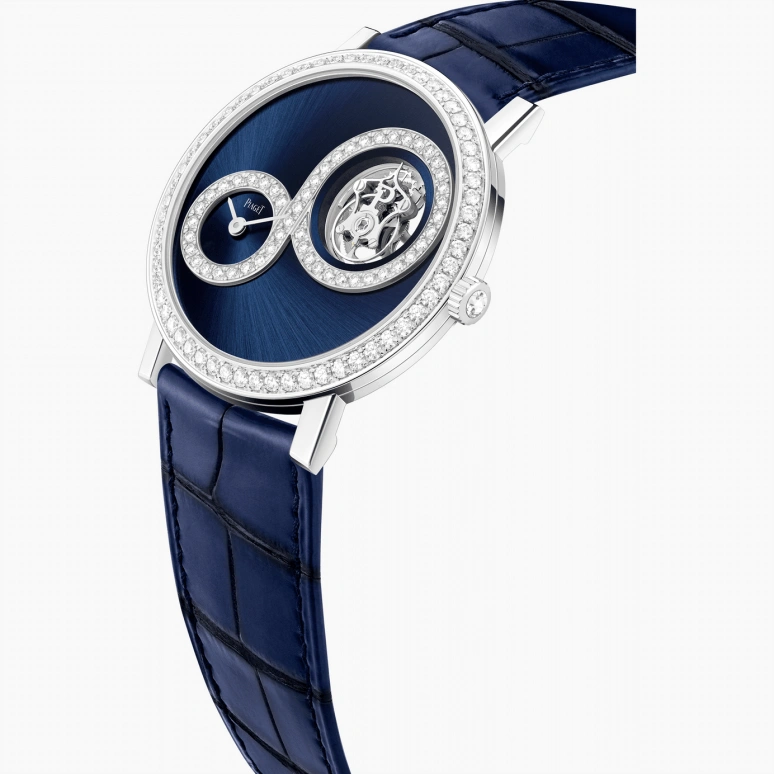 Piaget,Altiplano 41mm,41mm,White Gold,Blue,Handwound,Tourbillon,In-house Caliber,G0A45043
