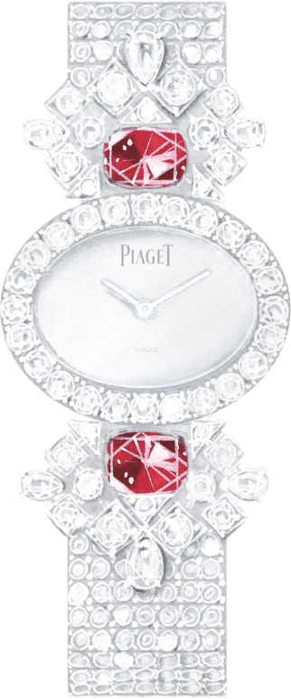 Piaget,High Jewellery 0mm,0mm,White Gold,White,Quartz,In-house Caliber,Sapphire,Crystal Glass,G0A44258