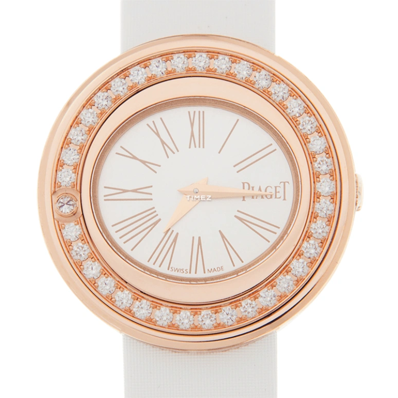 Piaget,Possession 29mm,29mm,Rose Gold,Silver,Grey,Quartz,In-house Caliber,Sapphire,Crystal Glass,G0A41188